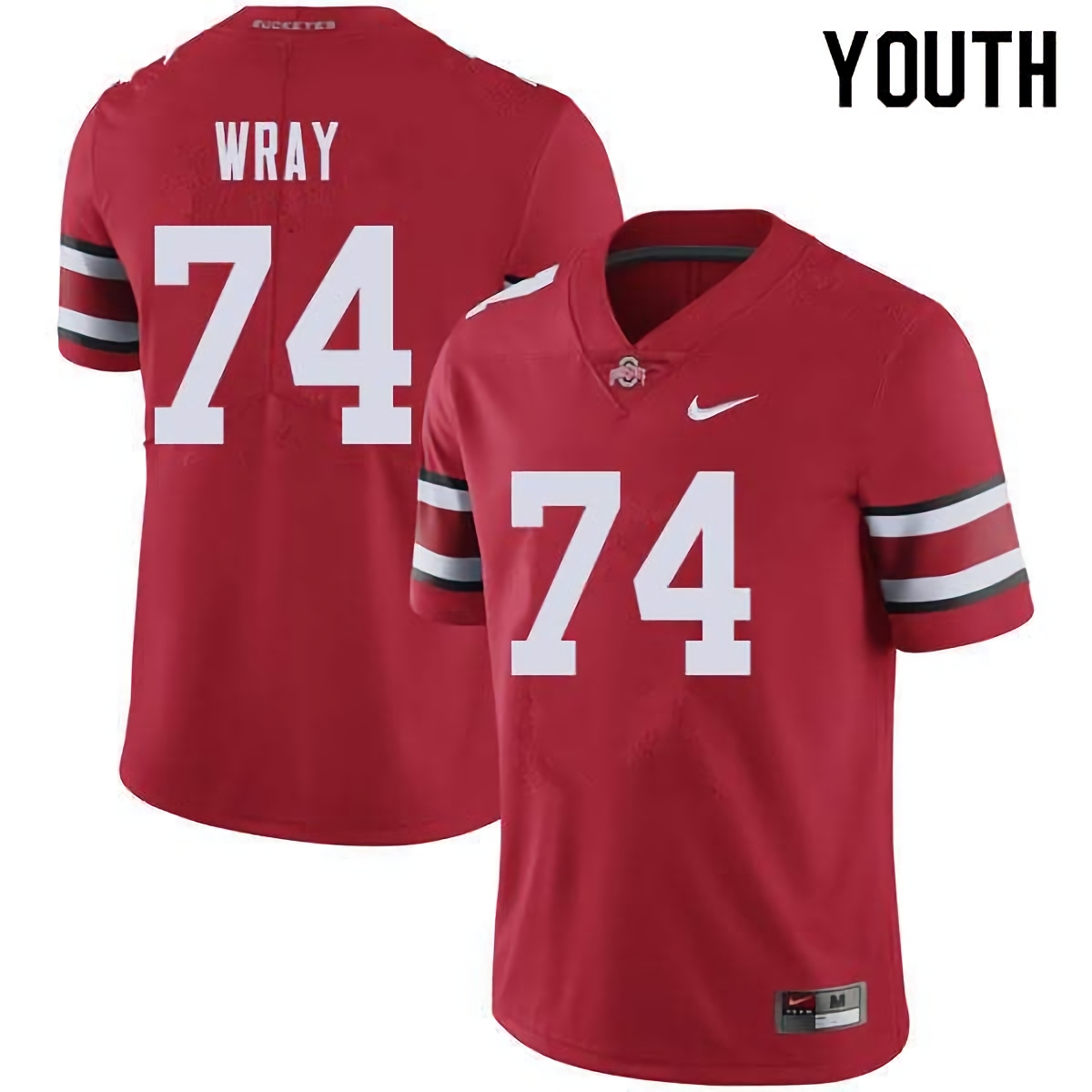 Max Wray Ohio State Buckeyes Youth NCAA #74 Nike Red College Stitched Football Jersey AAW3756IE